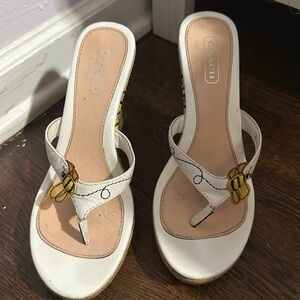 Coach platform sandals